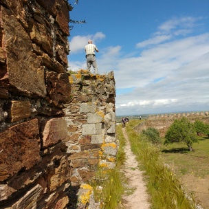 Mourão, auf der Burgmauer